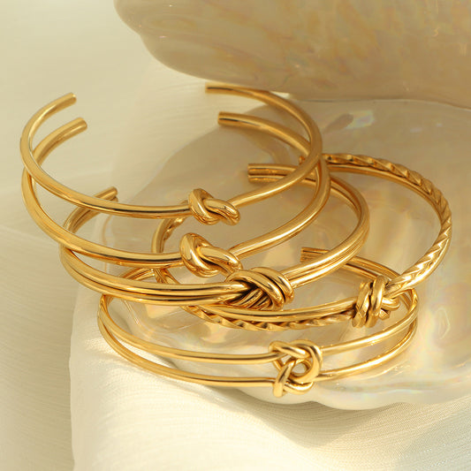 Bracciale titanio geometrico da donna