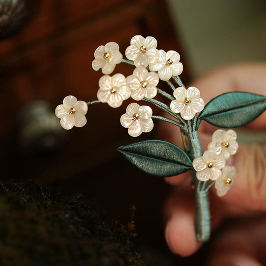 Spilla fiori stile cinese