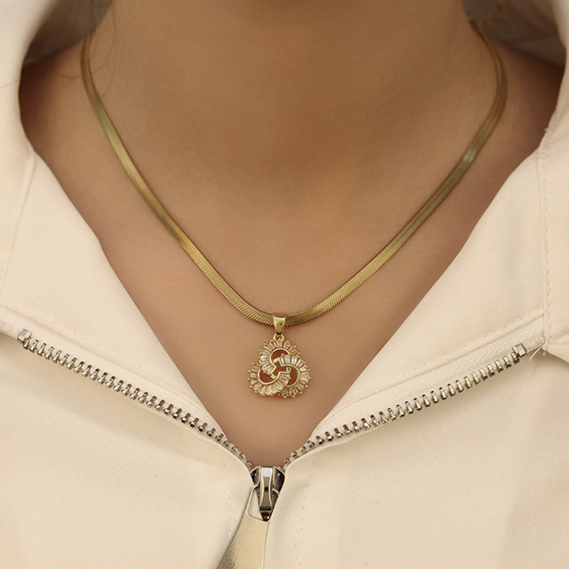 Collana Foglia di Gingko