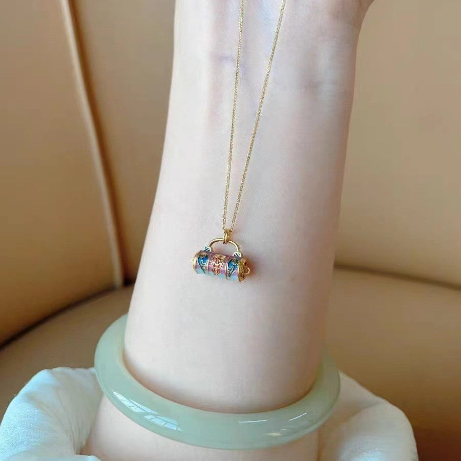 Collana Chiusura Smaltata Oro