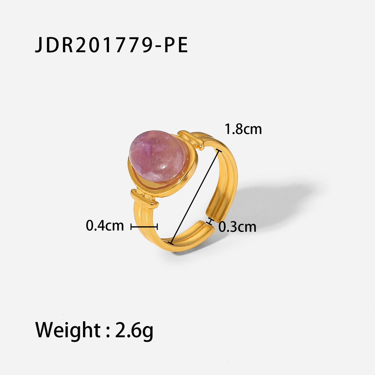 Braccialetto pietra naturale acciaio
