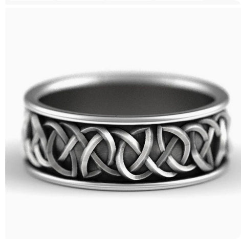 Anello lupo vichingo punk