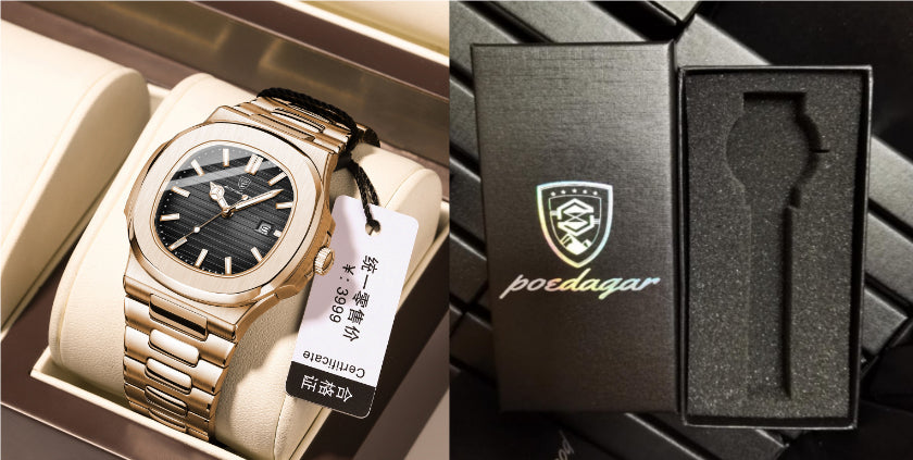 Orologio quarzo sottile impermeabile