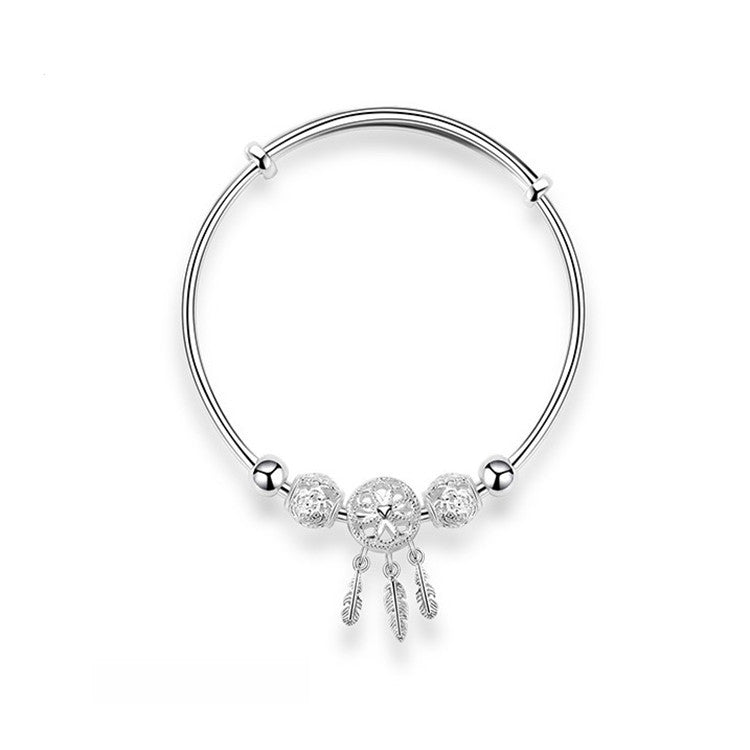 Bracciale perla vintage regolabile