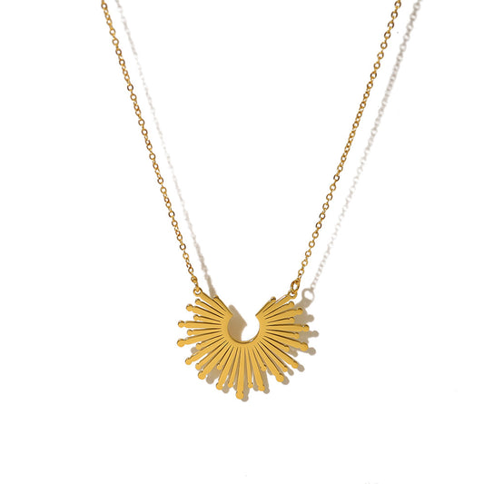 Collana girasole titanio