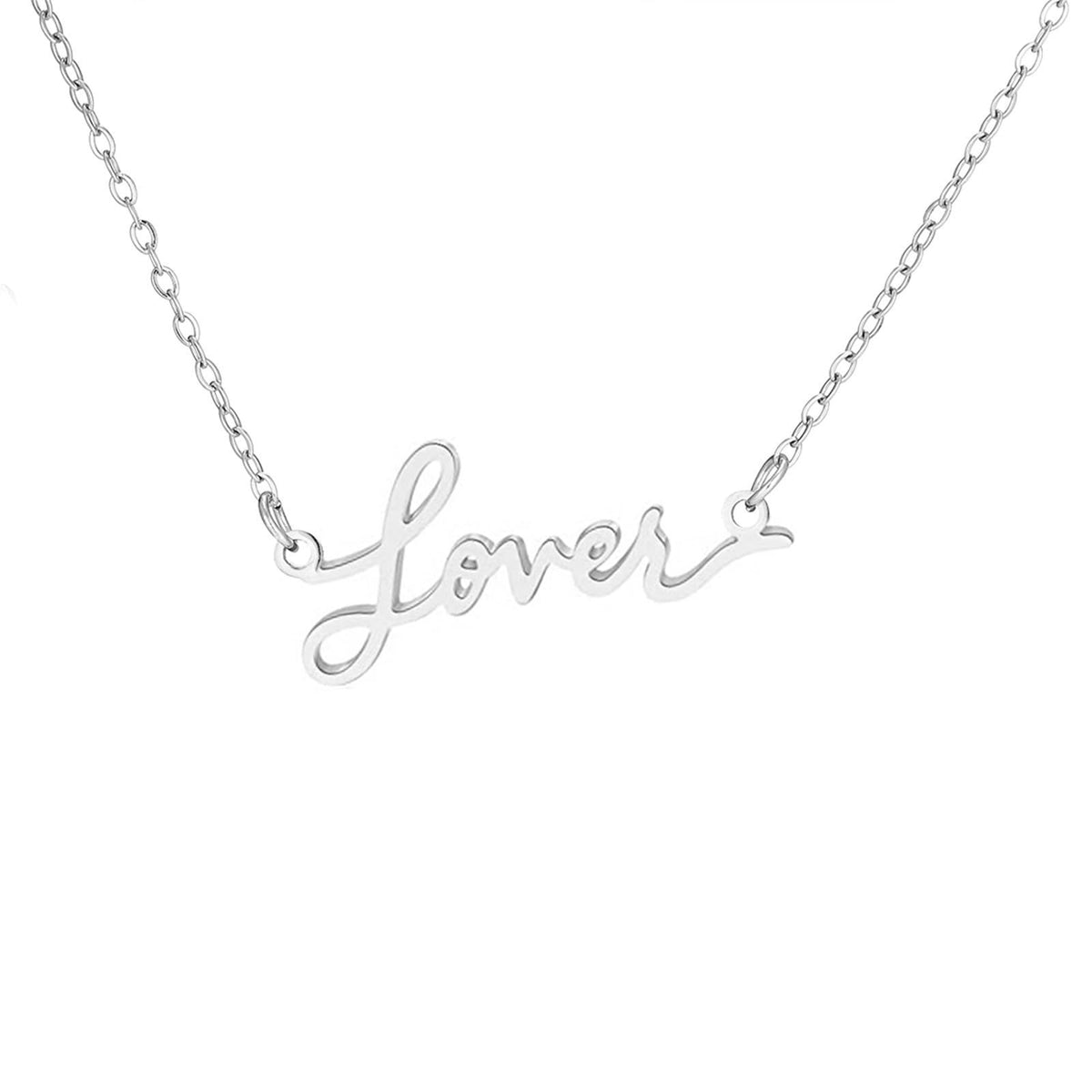 Collana con lettere titanio