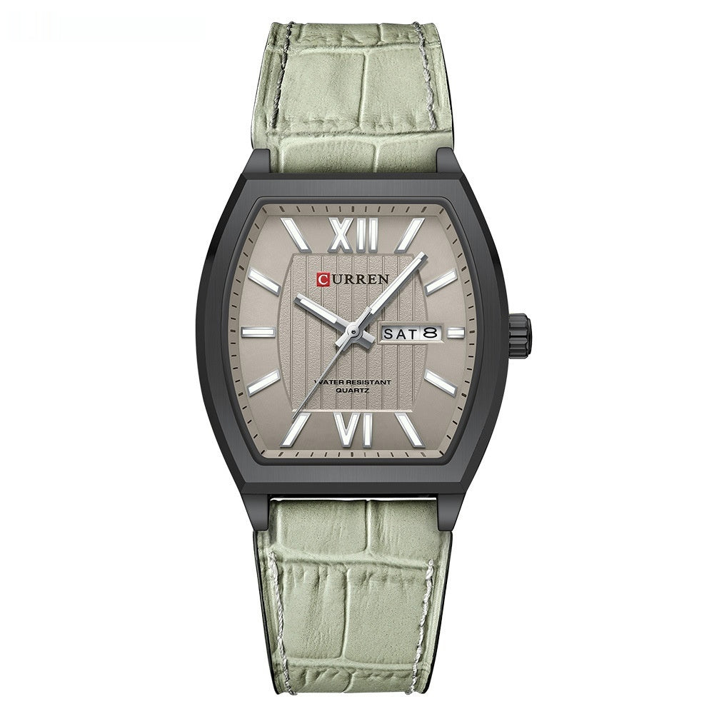 Orologio coppia calendario in pelle