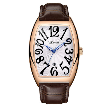 Orologio digitale con calendario cinturino in pelle
