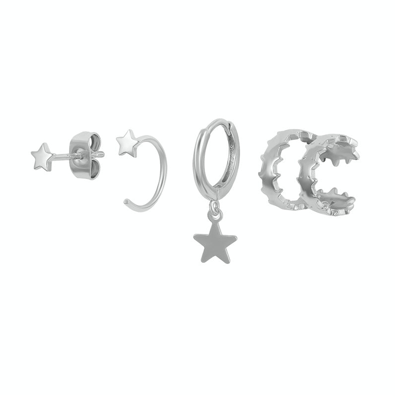 Orecchini diamante impilabili