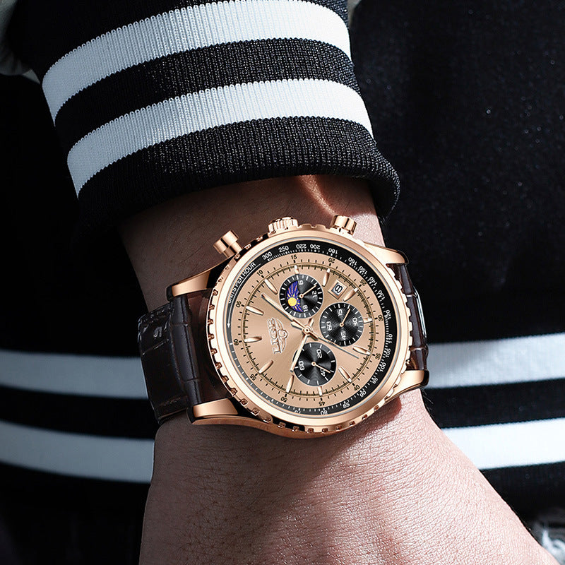 Orologio sportivo multifunzione cronografo impermeabile