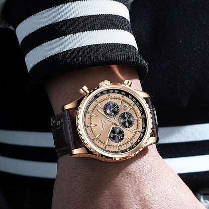 Orologio sportivo multifunzione cronografo impermeabile
