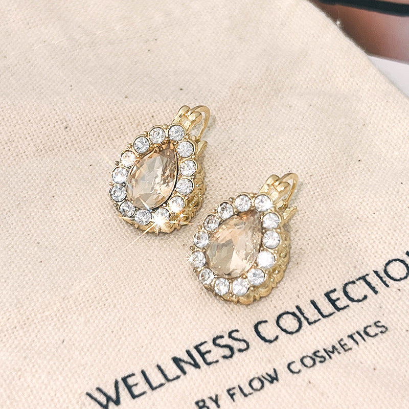 Orecchini a clip strass