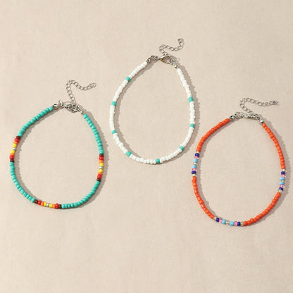 Cavigliera boho intrecciata