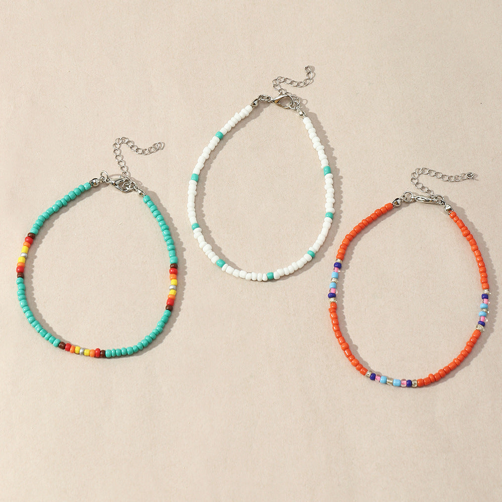 Cavigliera boho intrecciata