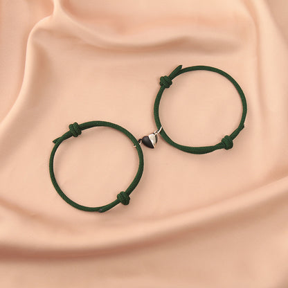 Bracciale coppia magnetico bianco e nero