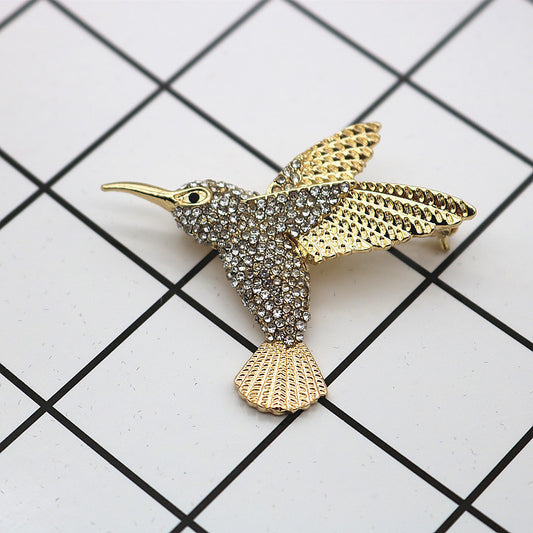 Spilla colibrì retrò