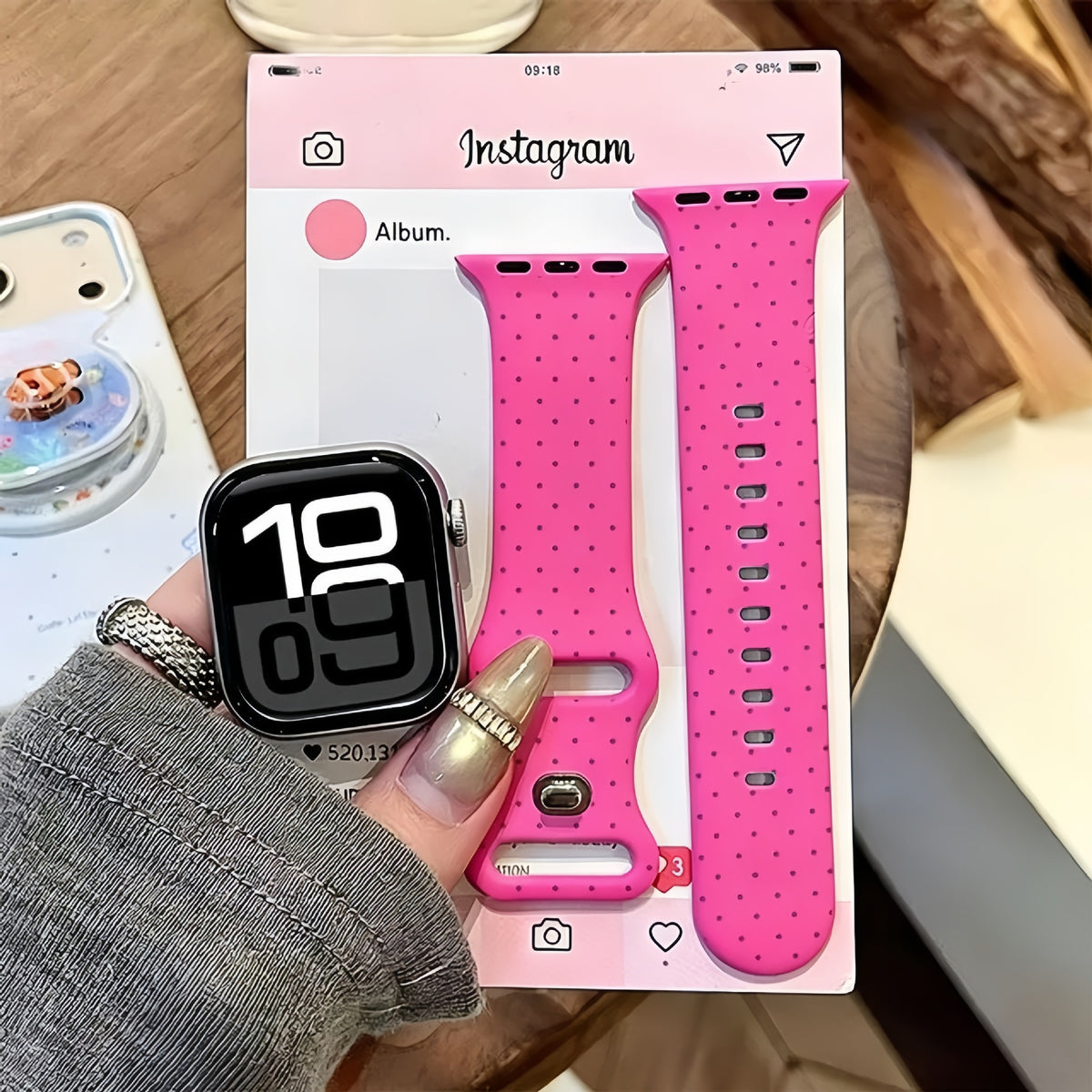 Cinturino silicone pois