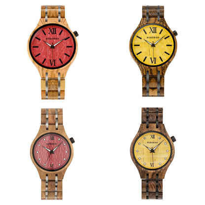 Orologio in legno casual per giovani