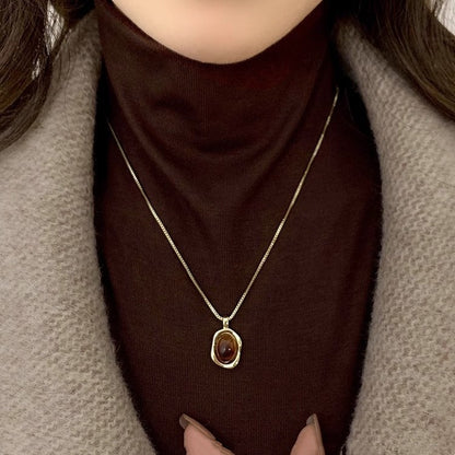 Collana ambra doppia
