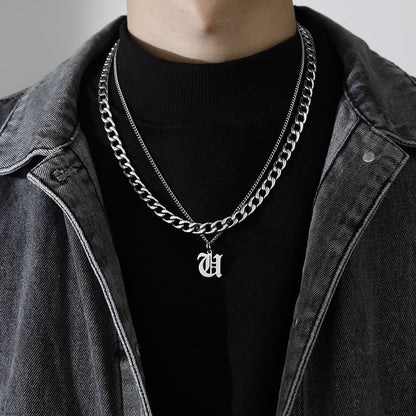 Collana Lettera Titanio