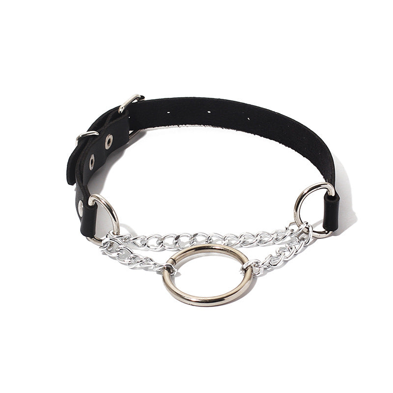 Collana Pelle Geometrica