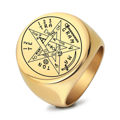 Anello stella geometrico