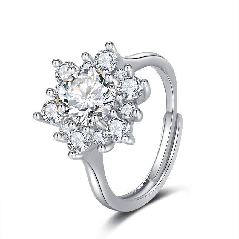 Collana Girasole micro-diamantata
