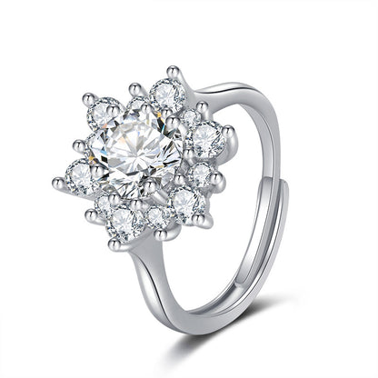 Collana Girasole micro-diamantata