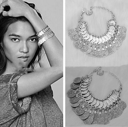 Bracciale moneta nappina