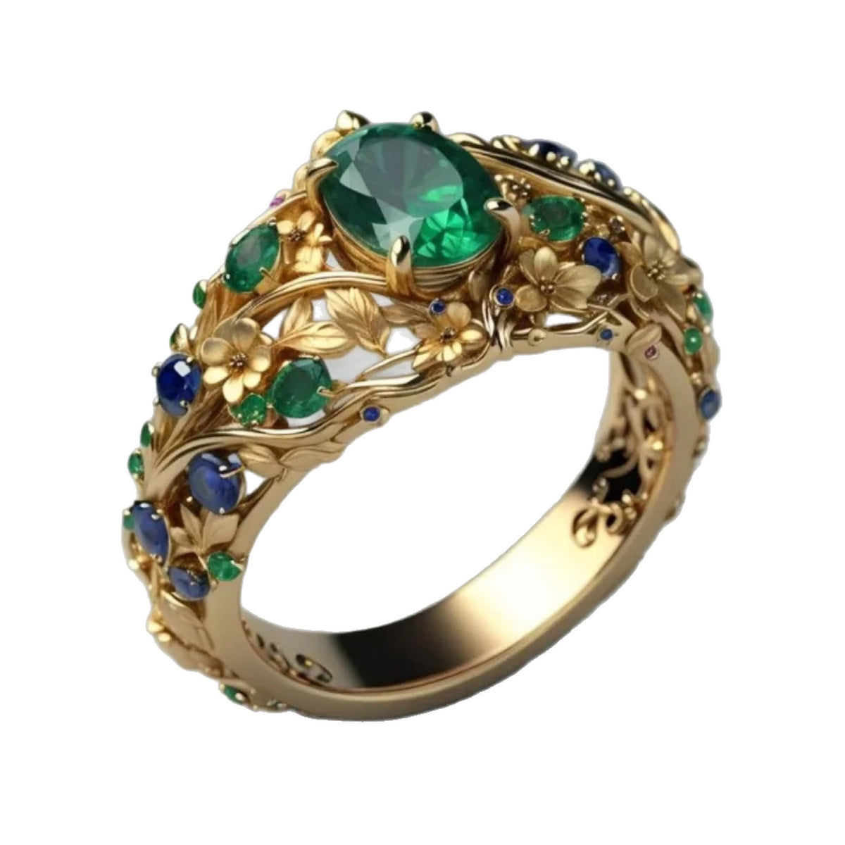 Anello zircone scavato