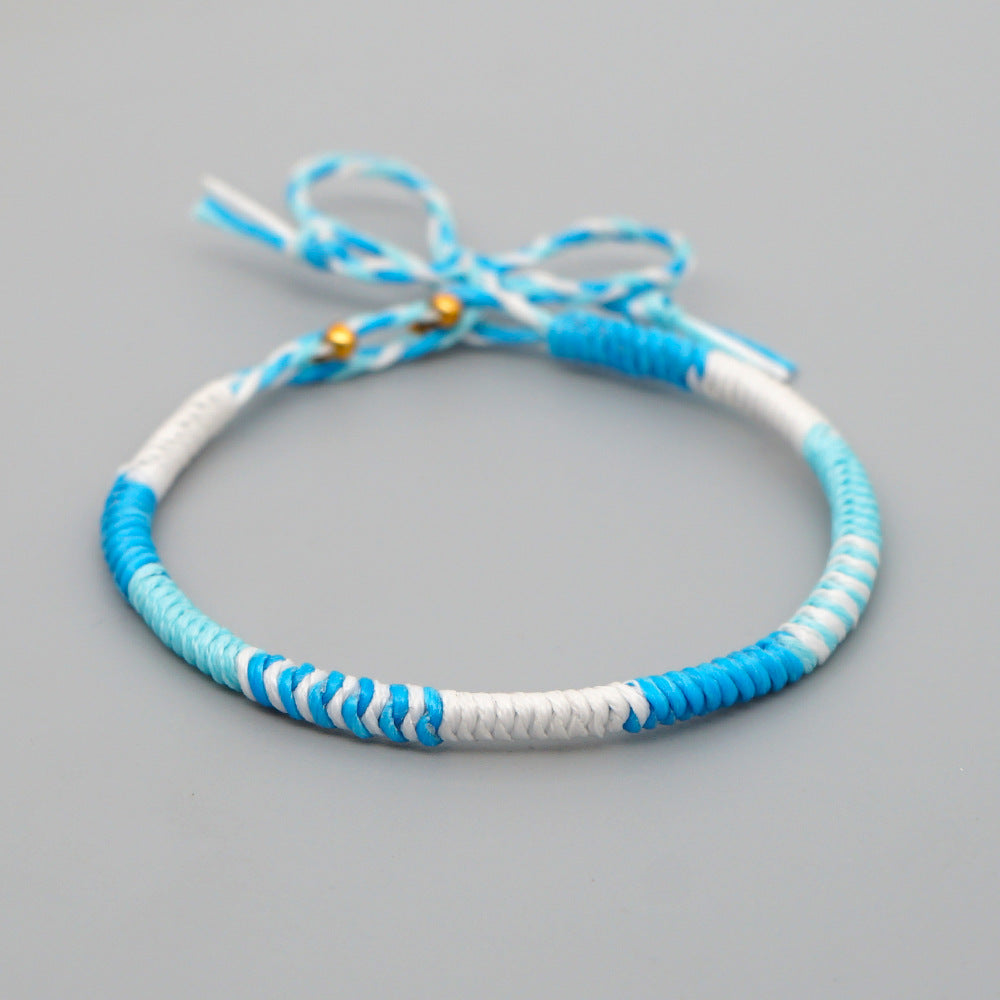 Bracciale natalizio corda
