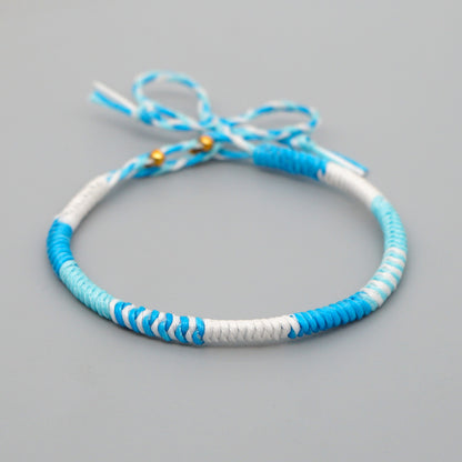 Bracciale natalizio corda