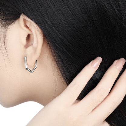 Orecchini geometrici strass micro