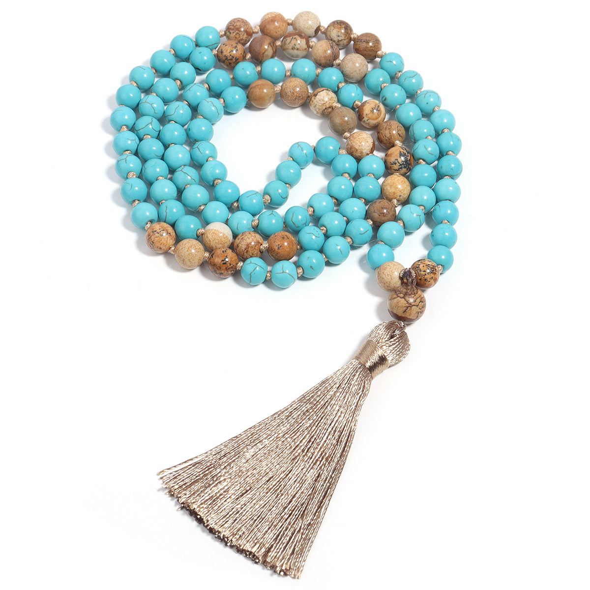 Collana Mala Turchese