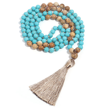 Collana Mala Turchese