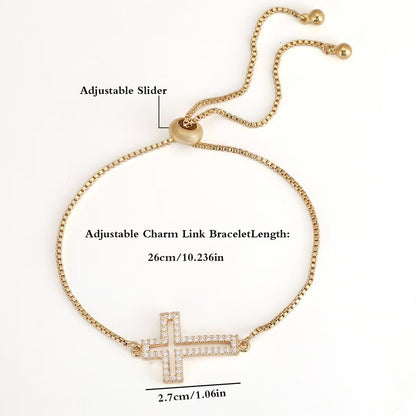 Bracciale croce diamanti