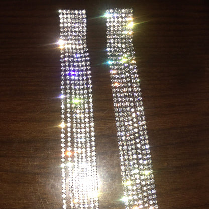 Orecchini lunghi strass