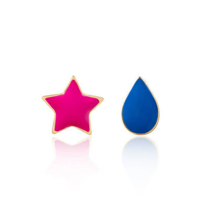 Orecchini goccia e stella