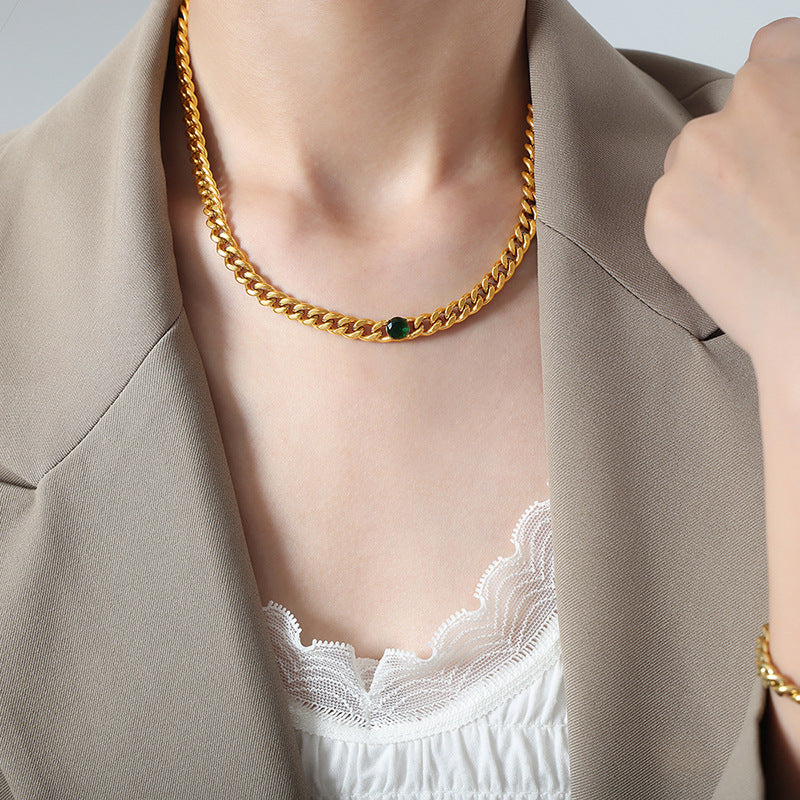 Collana retrò con zirconi