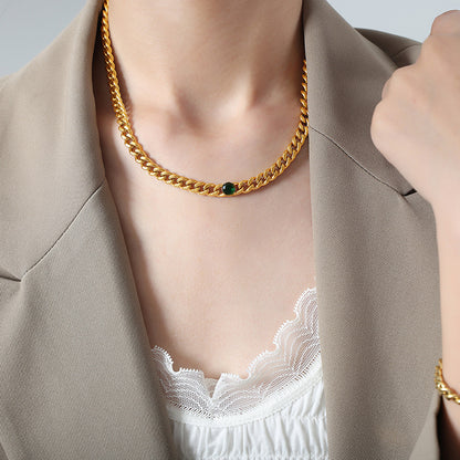 Collana retrò con zirconi