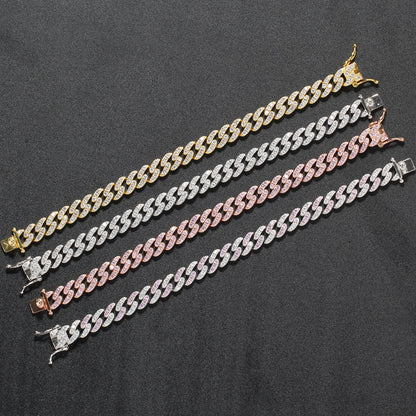 Braccialetto cubano zircone