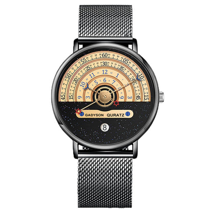 Orologio da uomo con calendario cinturino in lega