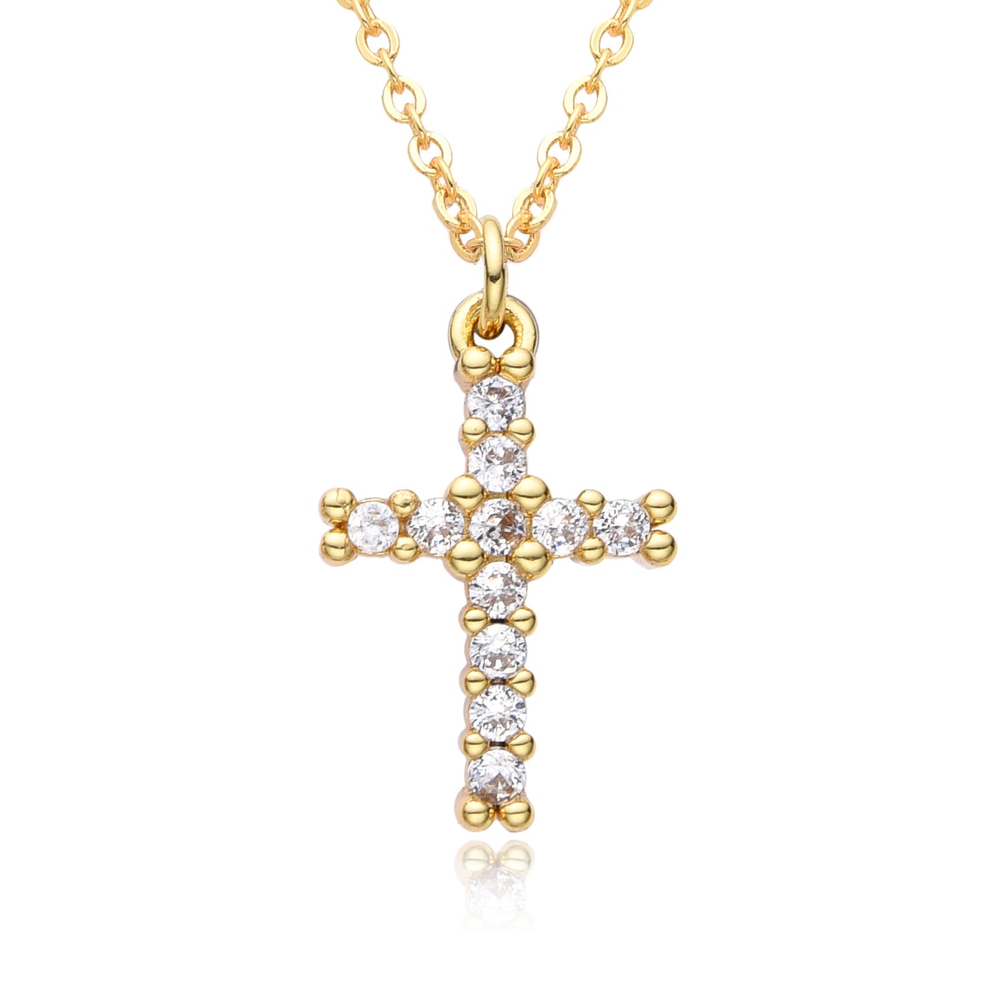 Collana rame zirconi micro da donna