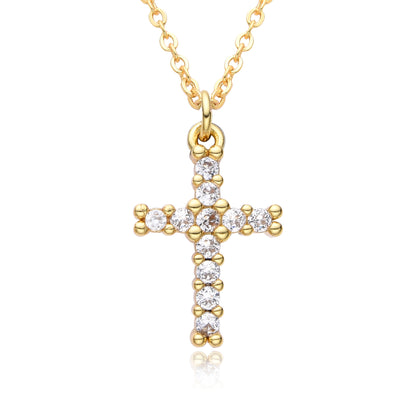 Collana rame zirconi micro da donna