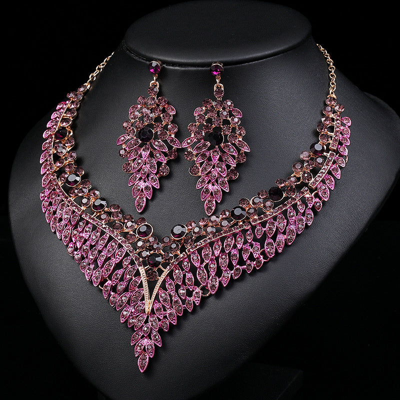 Set Collana Orecchini Retro
