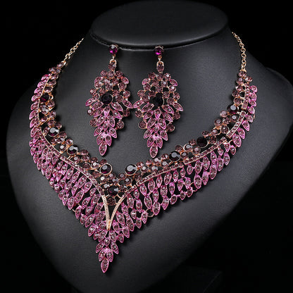 Set Collana Orecchini Retro