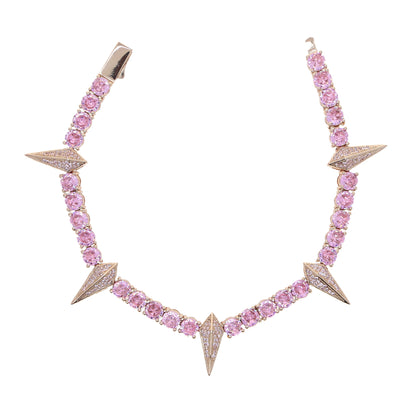 Bracciale Punk con Strass
