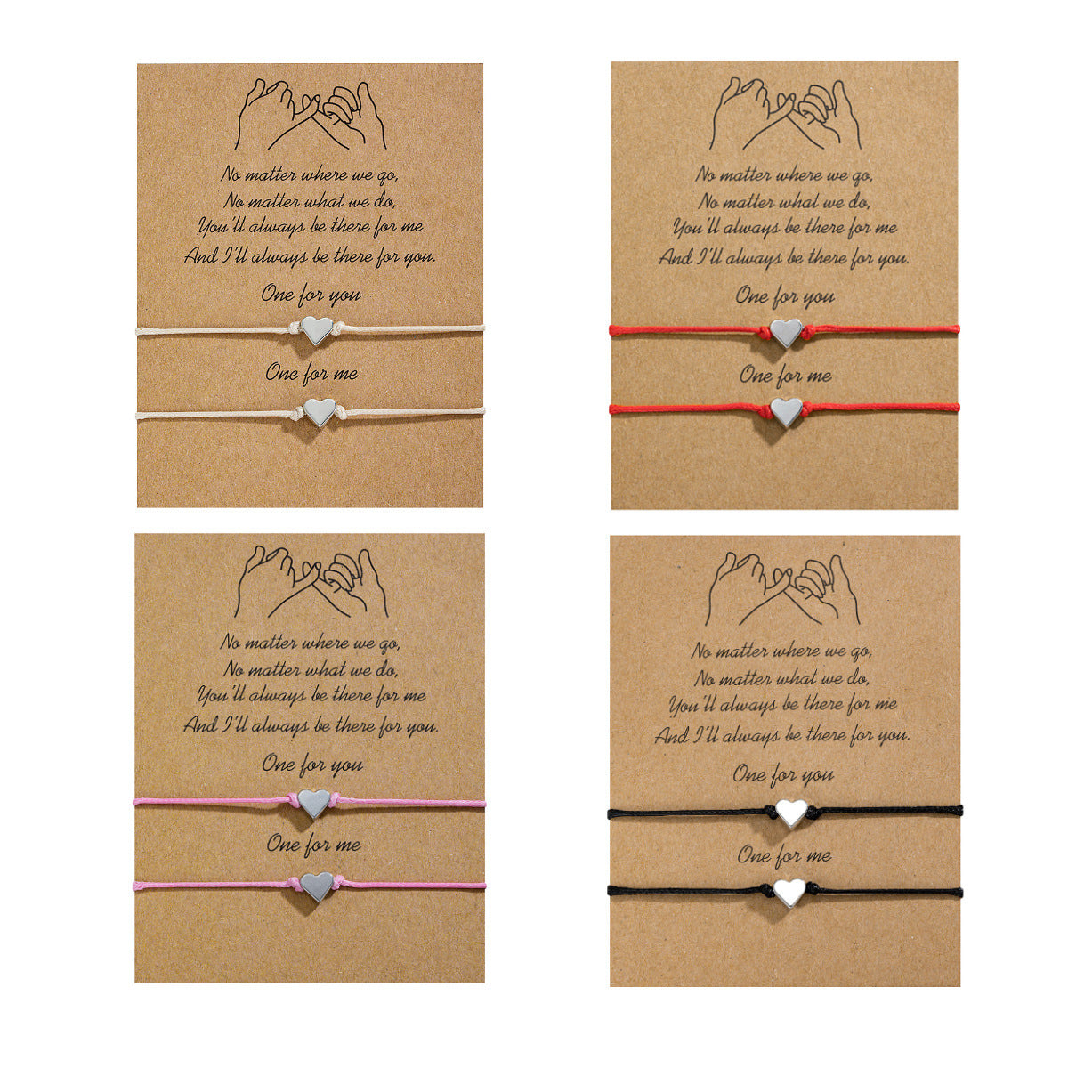 Bracciale doppio cuore
