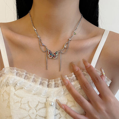 Collana Farfalla Cristalli