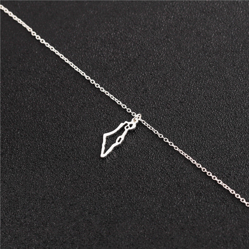Collana mappa Israele traforata